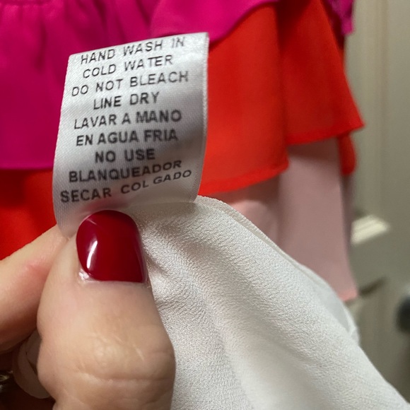 Tie straps tank. Layered colors - Picture 5 of 5